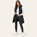 Women's Long Hooded Puffer Vest