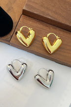 シンプルハート形ピアス