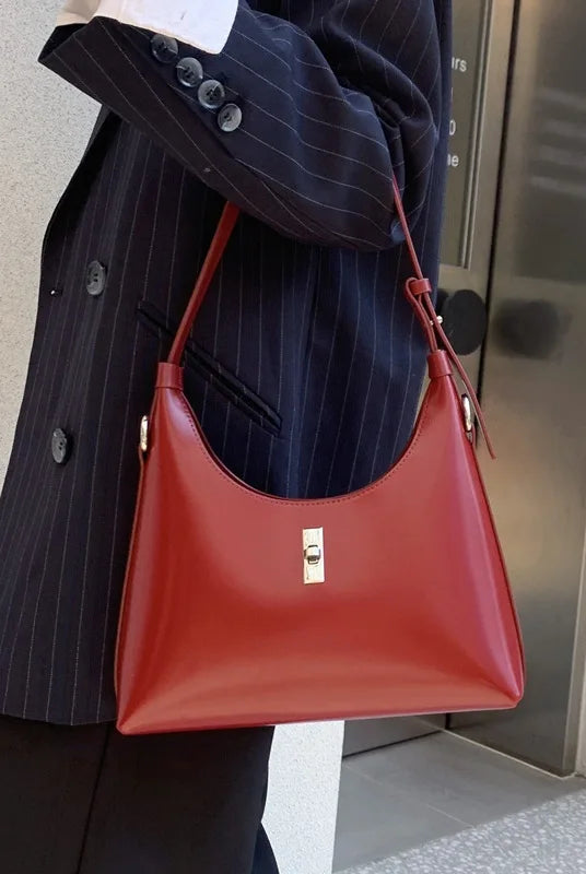 2WAY本革ハンドショルダーバッグ