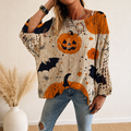Women's Halloween Knit Sweater Top