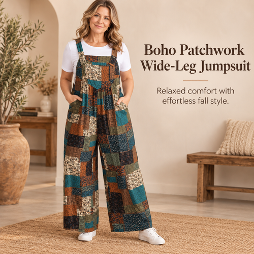 Plus Size Strapless Paisley Jumpsuit with Pockets